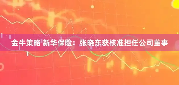 金牛策略 新华保险：张晓东获核准担任公司董事